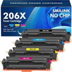 206X Toner Cartridges 4 Pack