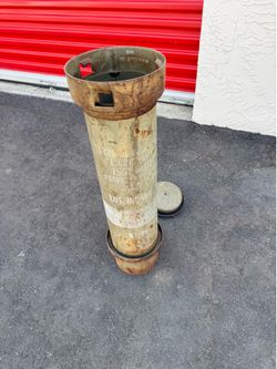 Vintage Military Artillery / Ammunition Shipping Canister – Metal