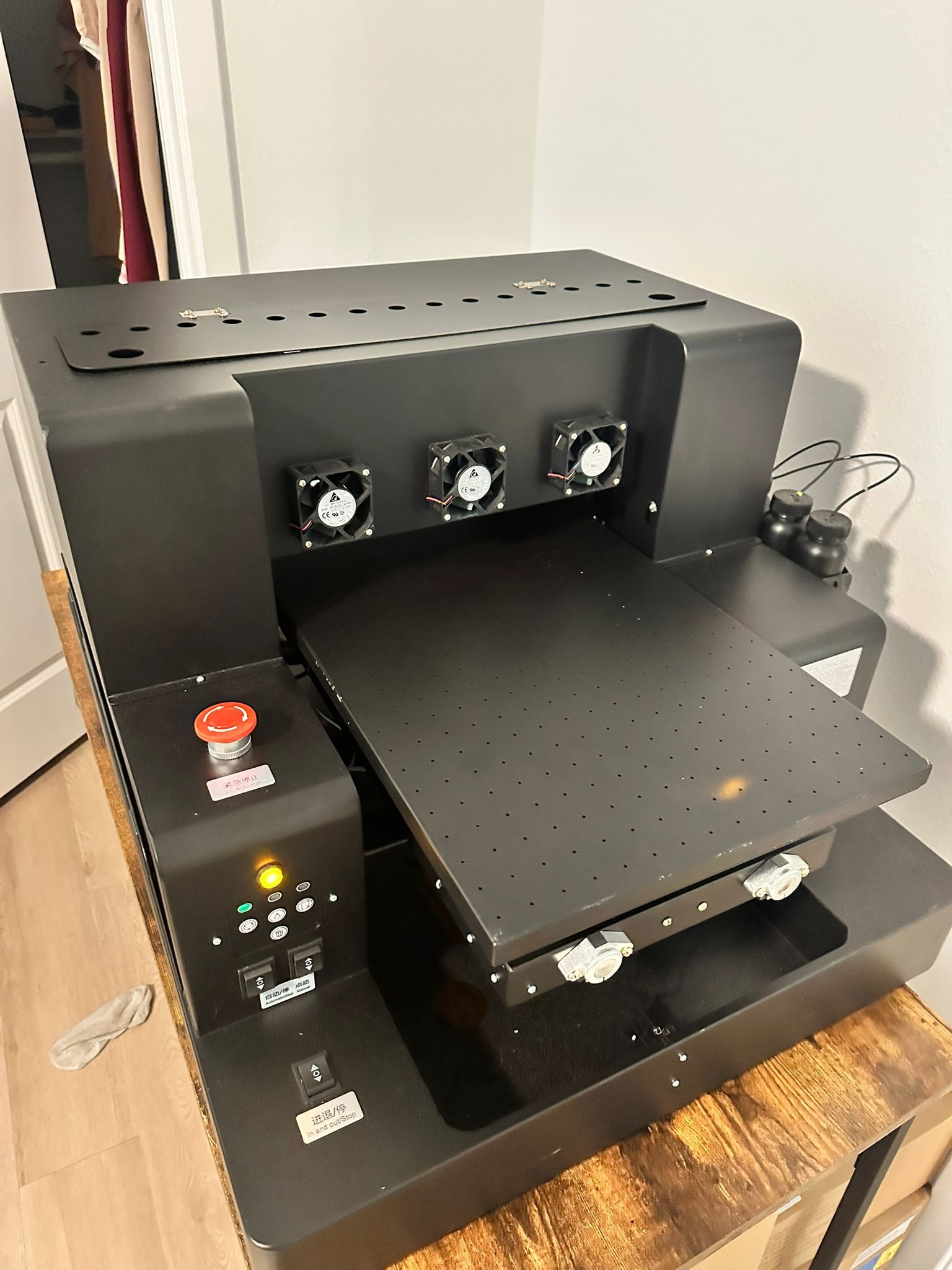 UV Printer, A3 UV DTF Printer with Bottle Holder, Higher Resolution 2880 * 1440dpi, UV Flatbed Printer Machine for Bottle Phone Case Acrylic Glas