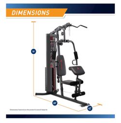 50% off $600 Retail Marcy 150lbs Multifunctional Home Gym Station for Total Body Training MW-990