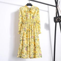 Yellow MIDI Dress 