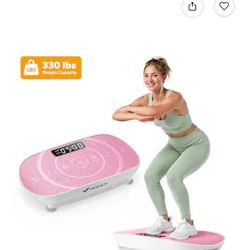 MERACH - CV30 Slim Vibration Plate Quiet Compact Vibration Plateform Exercise Machine - Pink
