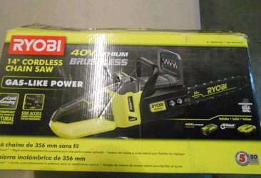 RYOBI 40v 14" CORDLESS CHAINSAW