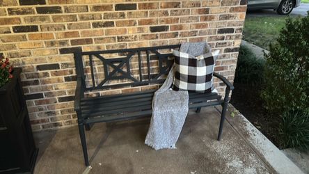 Outdoor metal bench for sale!