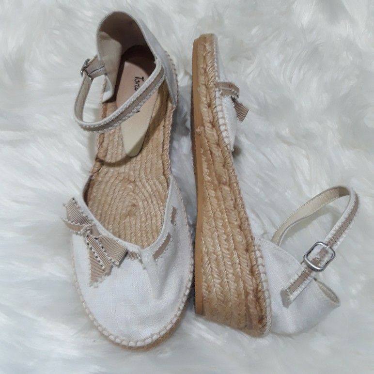 Toni Pons White Espadrille Wedges