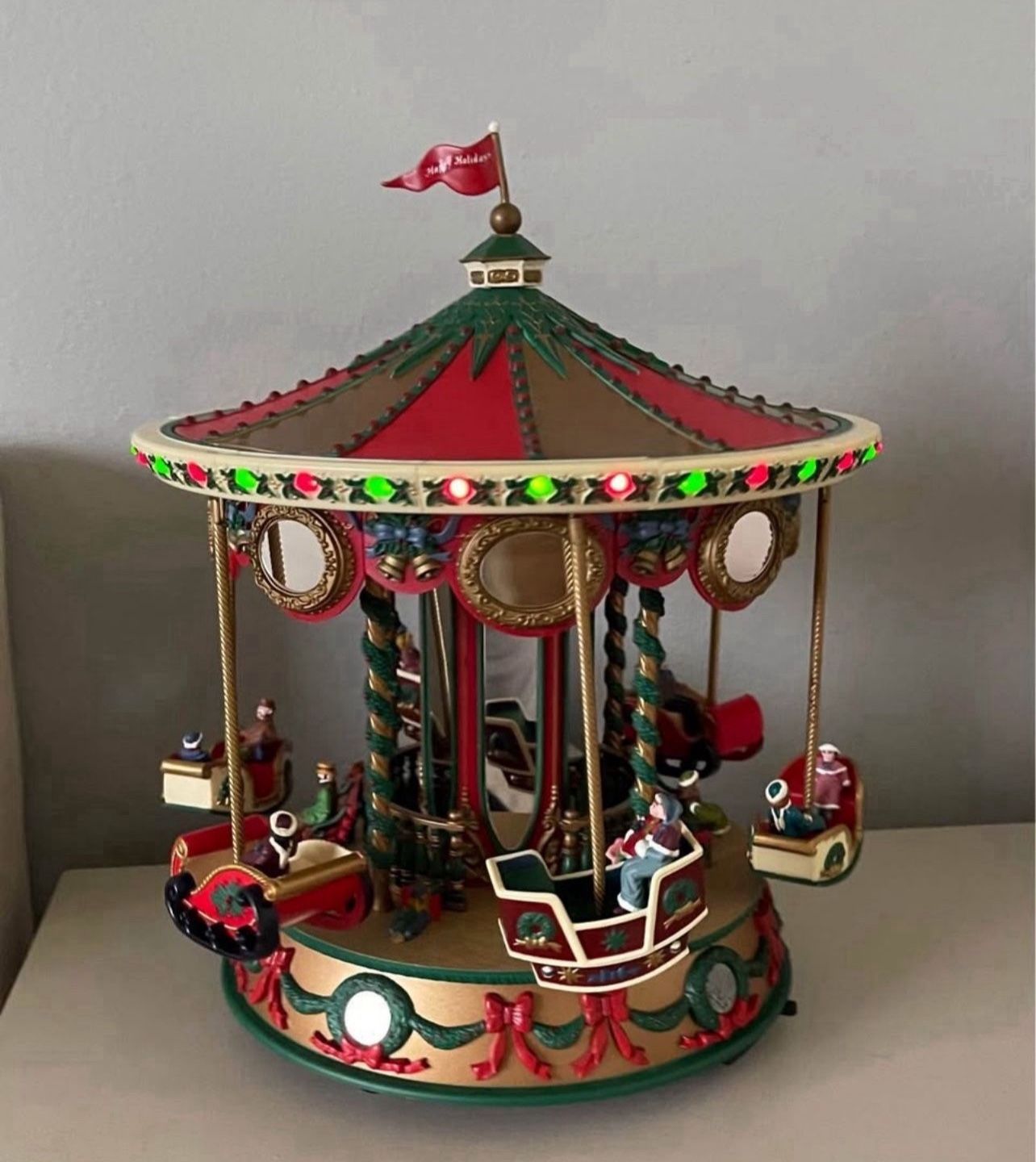 Mr Christmas Holiday FAIR CAROUSEL Vintage 1995