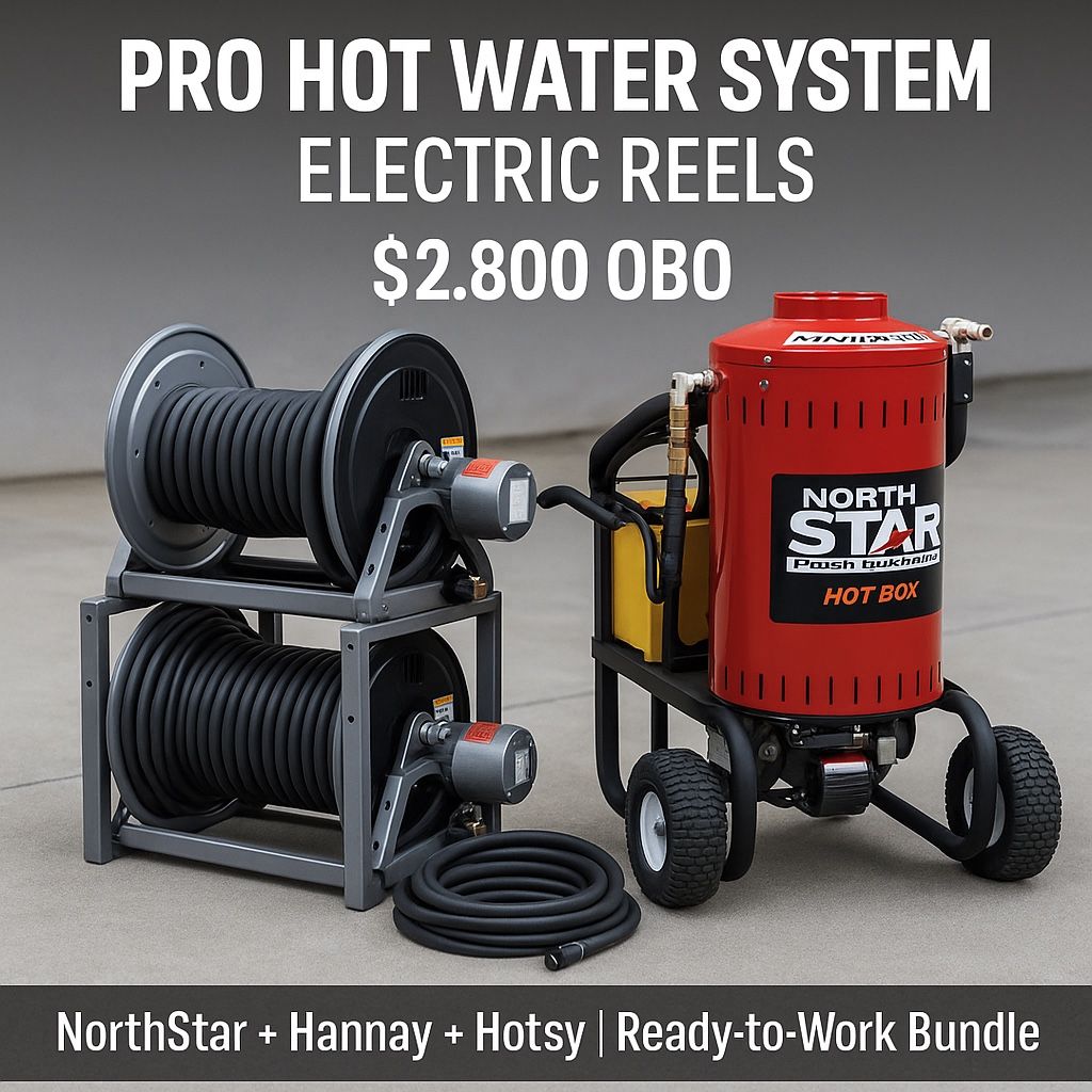 Pro Hot Water System – NorthStar Hot Box + Hannay Electric Reels (Stackable) – $2,800 OBO