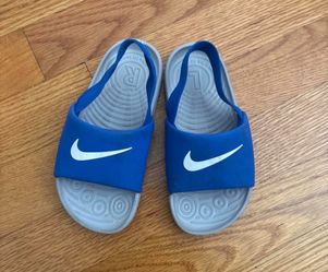 Nike Slide Sandals Blue and Gray 10c