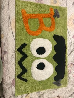 Frankenstein Halloween bath rug 30x20”
