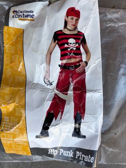 California Costume Hip Punk Pirate Girl Costume