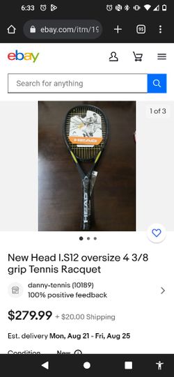 Head Intelligence i.S12 Tennis Racket $175 for Sale in Phoenix, AZ