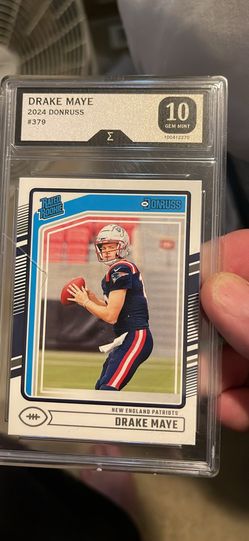 Drake Maye graded rookie card