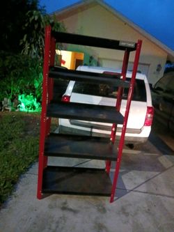 CRAFTMAN 6 FT METAL STORAGE STAND LIKE NEW 45 FIRM
