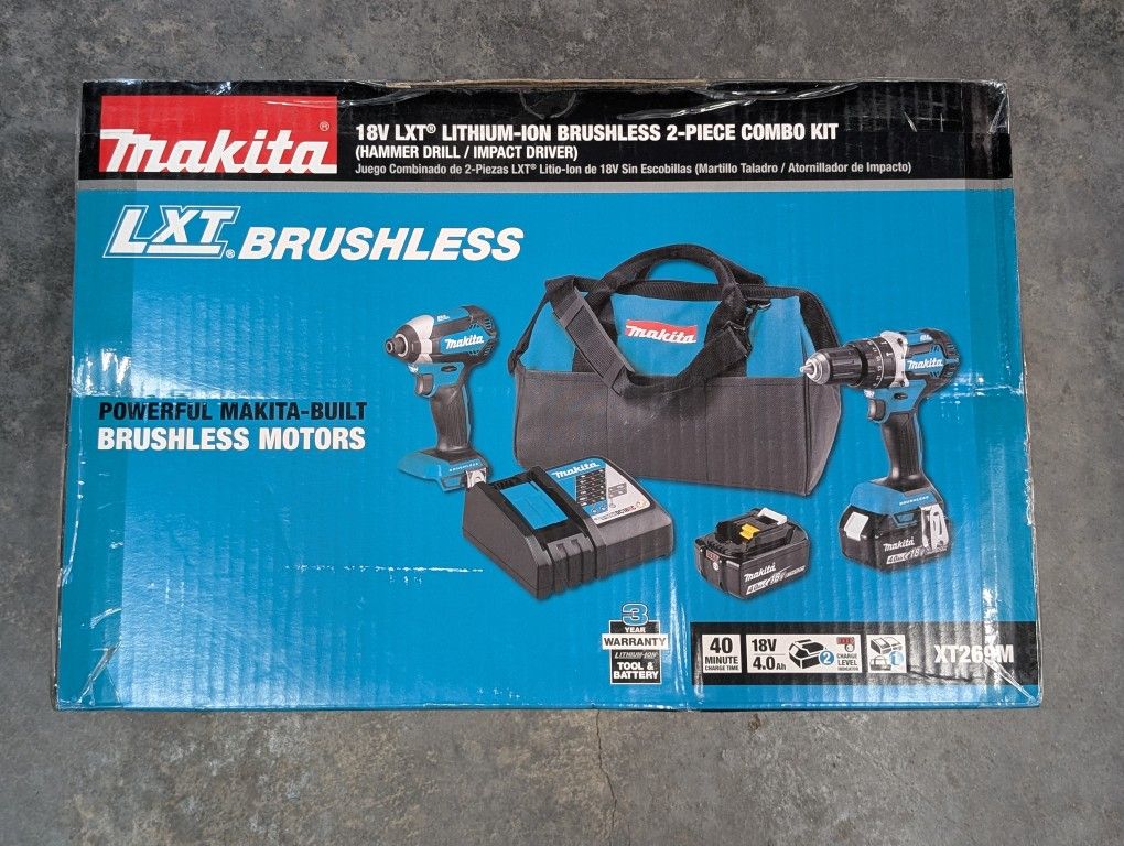 New Makita LXT Brushless Combo Kit Power Drills