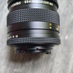  Contax 55mm lens.  Contax Carl Zeiss Planar 55mm f/1.4 lens