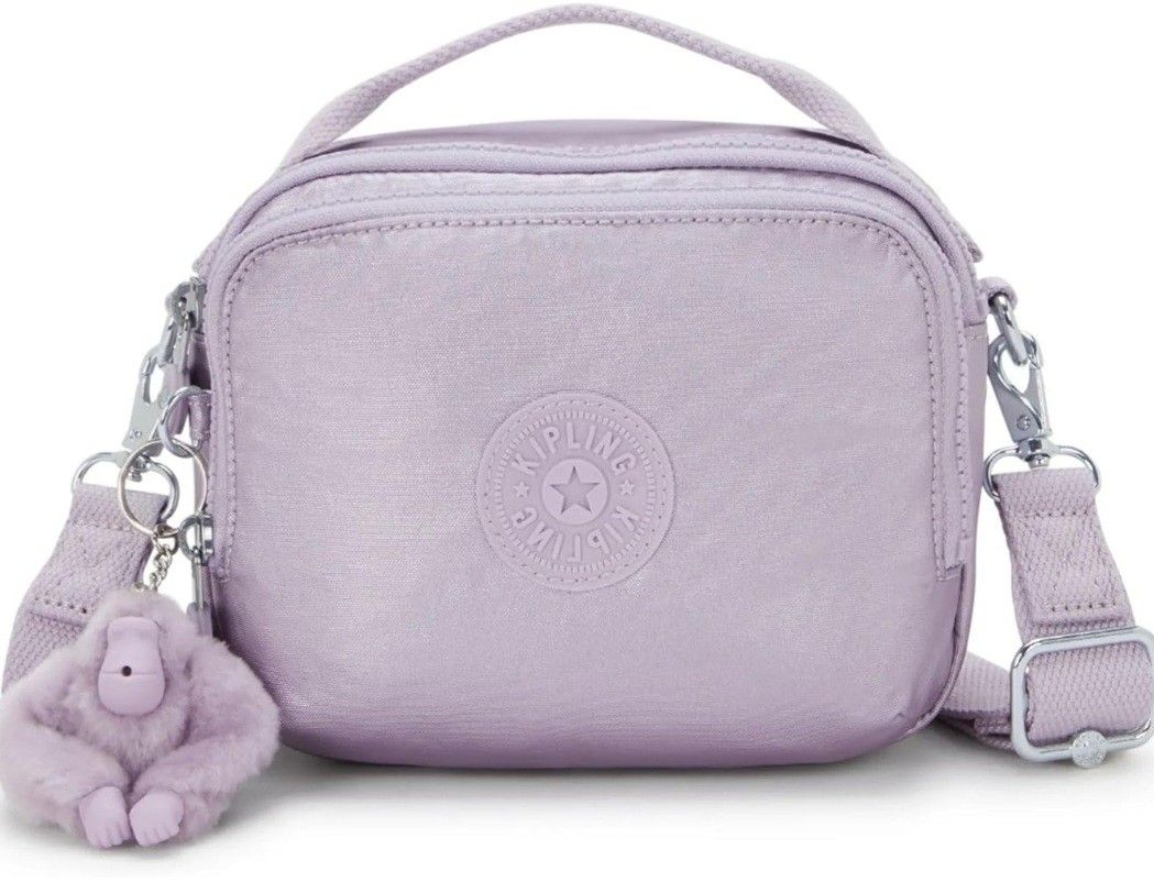 Kipling Cahir Convertible Mini Metallic Backpack Lilac 
