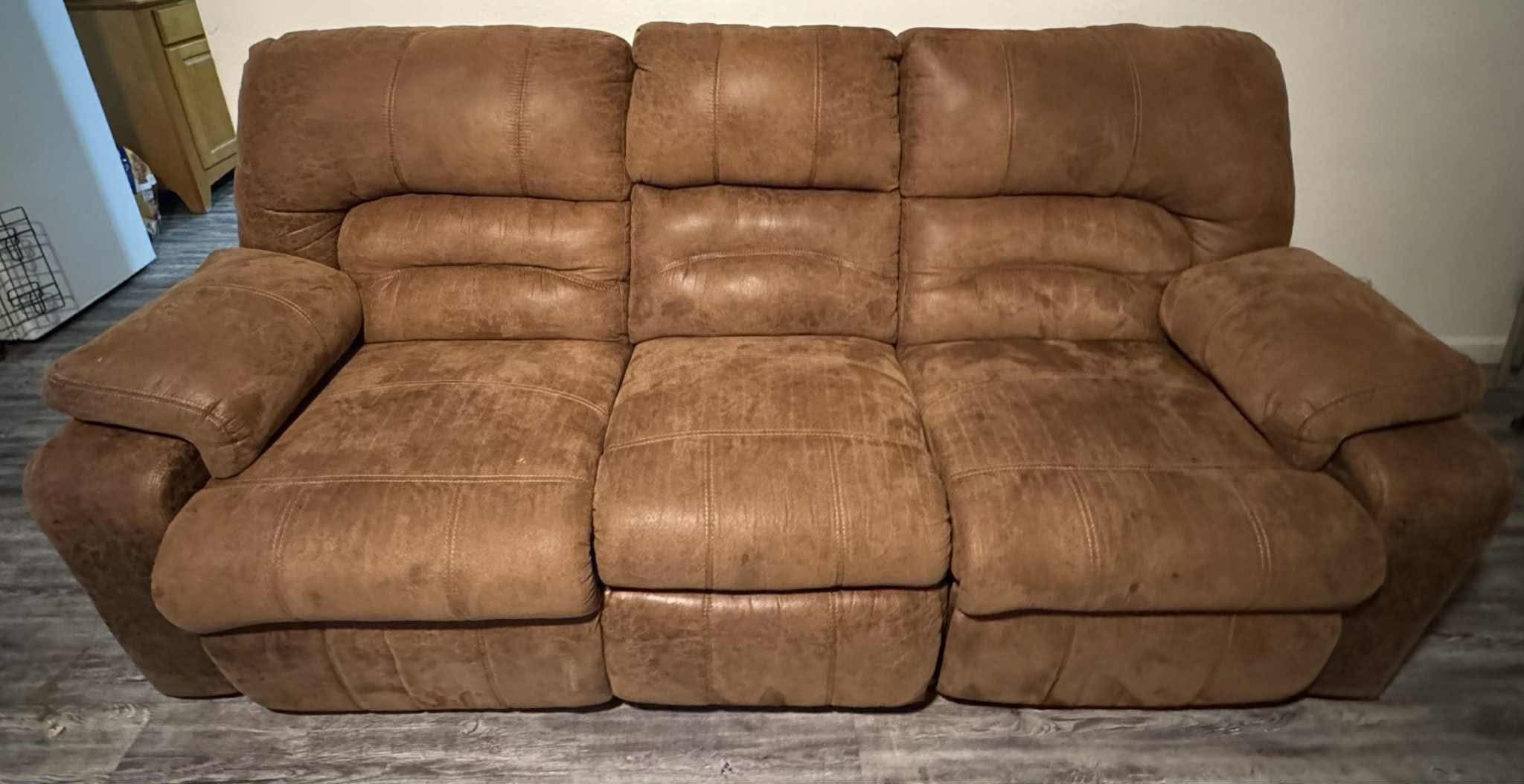 Couch And Single Recliner