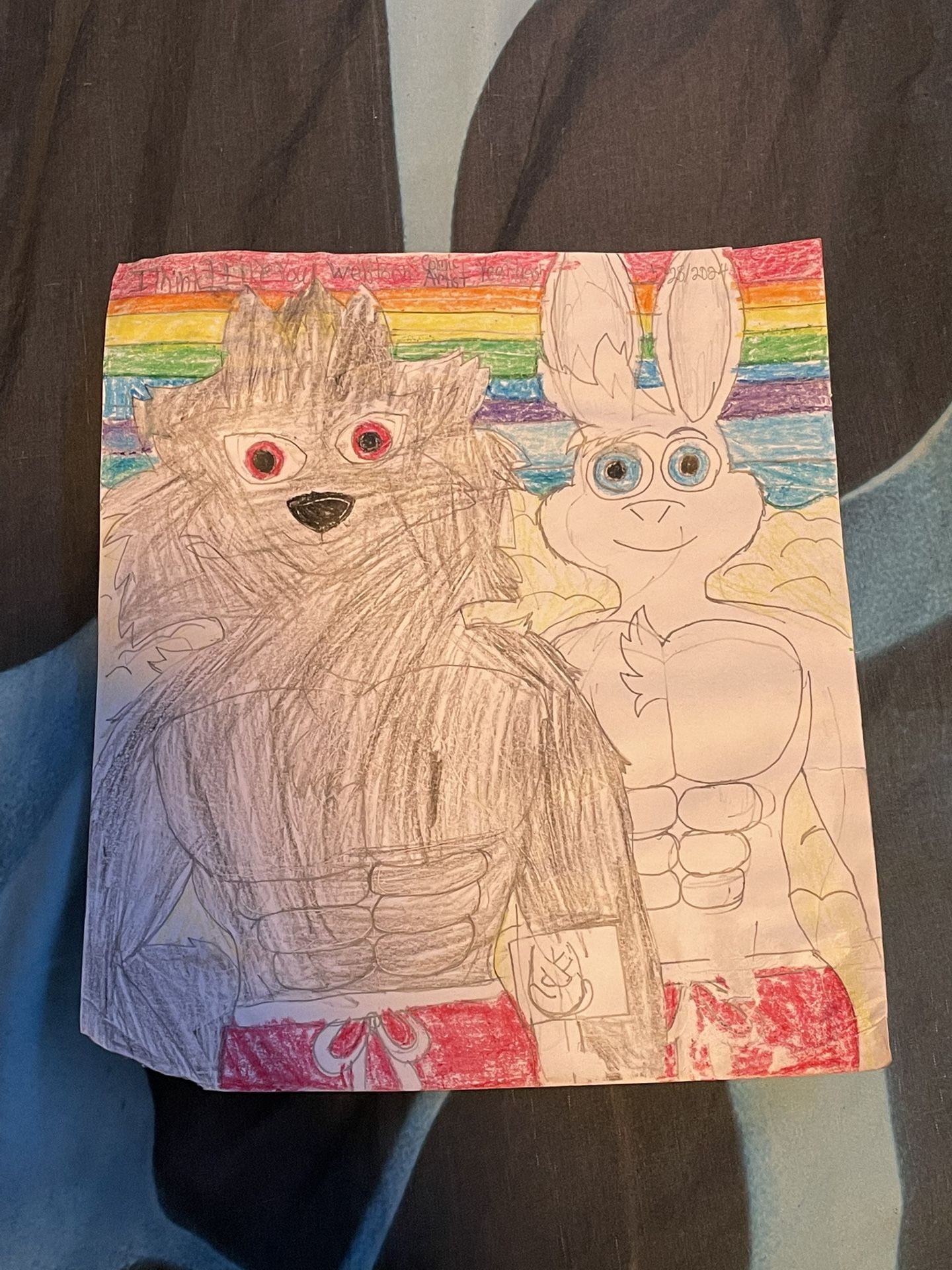 Colorful Animal Character Drawing