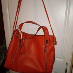 New Jessica Simpson Roxanne Satchel Golden Flame