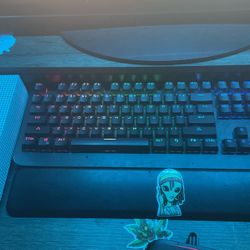 Keyboard And Mouse And Mouse Pad