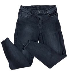 STS blue size 28 emma ankle skinny jeans women black raw hem distressed denim