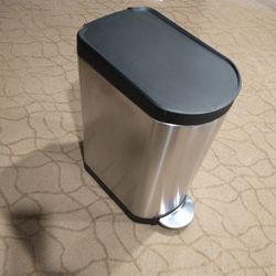 Simple Human Stainless Kitchen Trash Can

