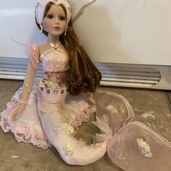 Porcelain mermaid doll hotsell