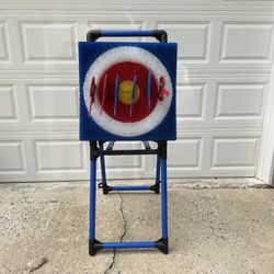 Yard Game Axe Throwing Target Set Bristle Board For Kids