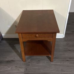 Wooden Nightstand/Living Room Table 