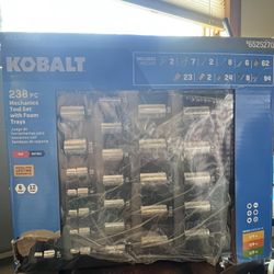 Kobalt 238 PC Mechanics Took Set W/Foam Trays 
