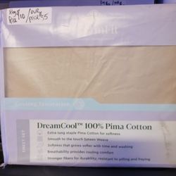 Dream Cool Brand Pima Cotton Cooling Bed Sheets