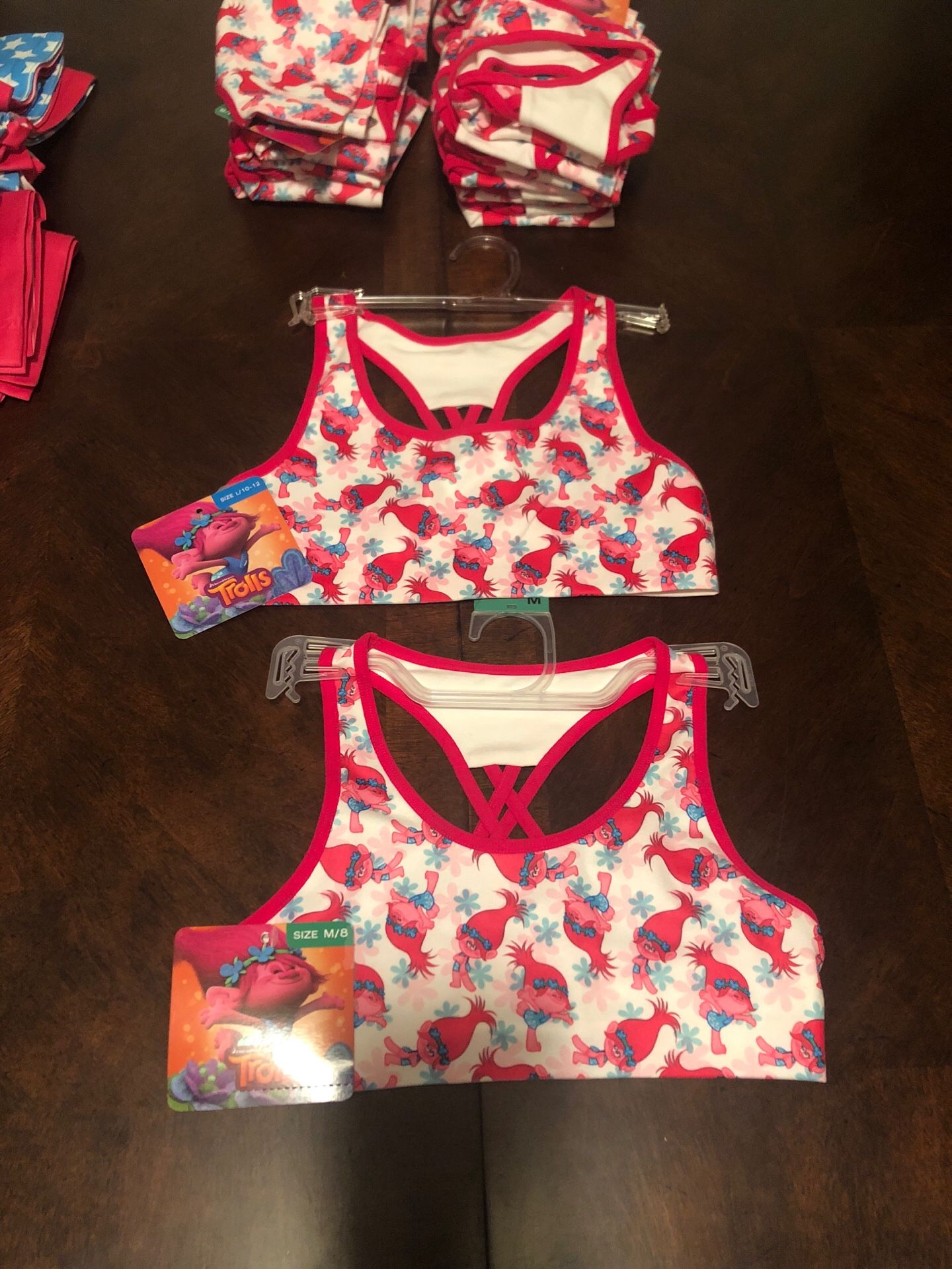 Brand new girls sports bras