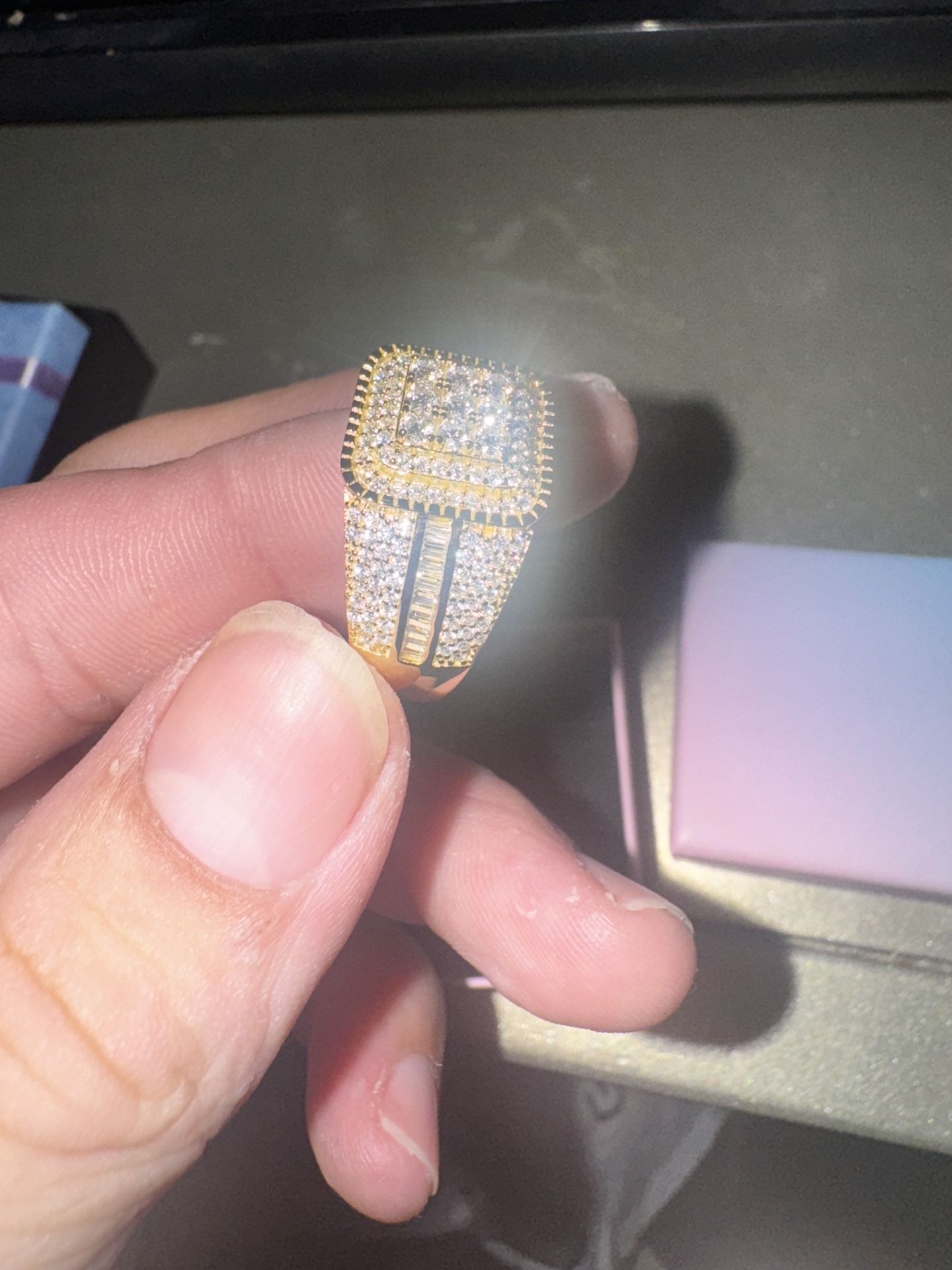 Gold Filled .925 Ring With 4 Karat Moissanite