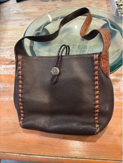 Brighton  Vintage shoulder leather purse.