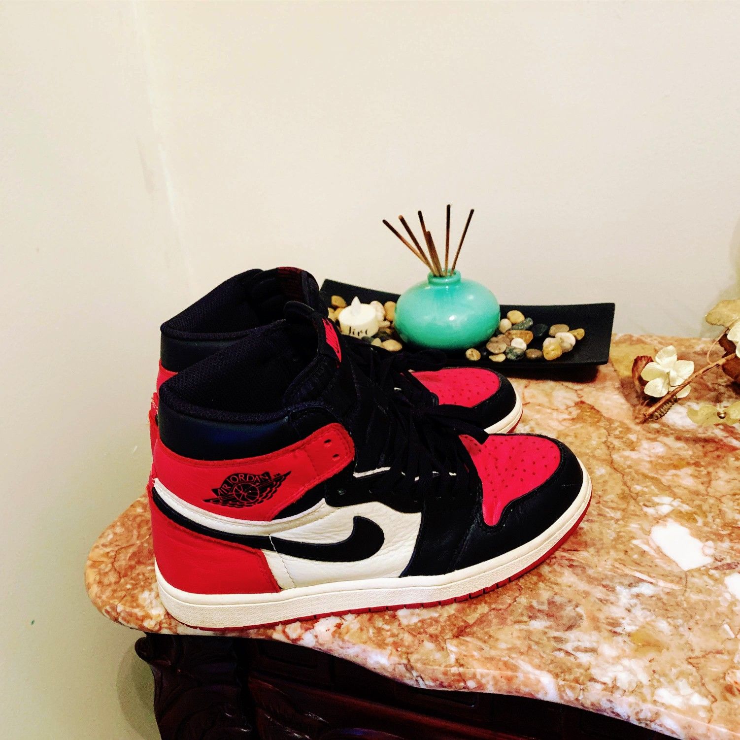 Jordan "Bred Toe" 1 (Size 9)