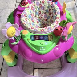 Delta Children Lil’ Play Station 3-in-1 Activity Walker, Pink Floral Garden