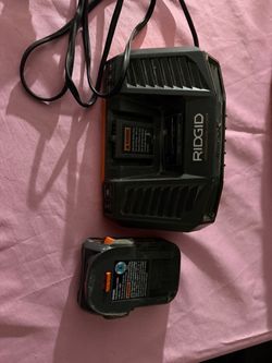 Ridgid Battery Charger and battery