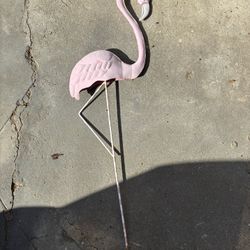 Metal Garden Flamingo
