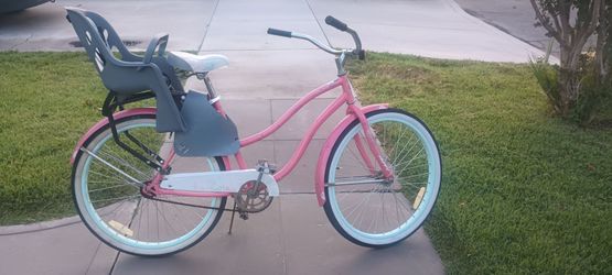 Women 26 cruise bike with child seat