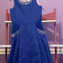 Blue Dress For Girl /vestido Azul Para Niñas 