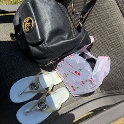 Michael Kors Purse And Sandal SetLike New Size 8 Sandal 