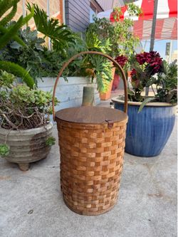 Vintage picnic cooler