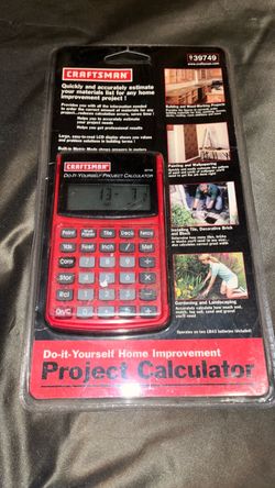 New craftsman project calculator $10