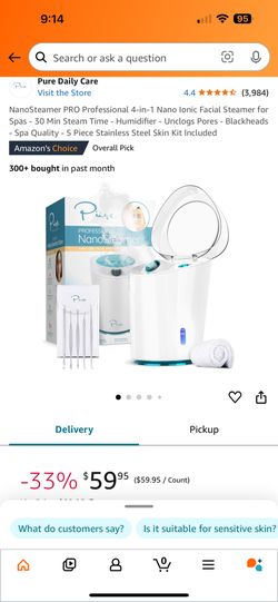 Pure professional Nano Steamer