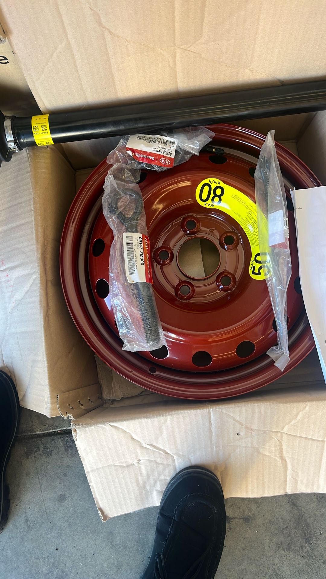 Spare Tire Kit Kia 2014-2018 Original Part