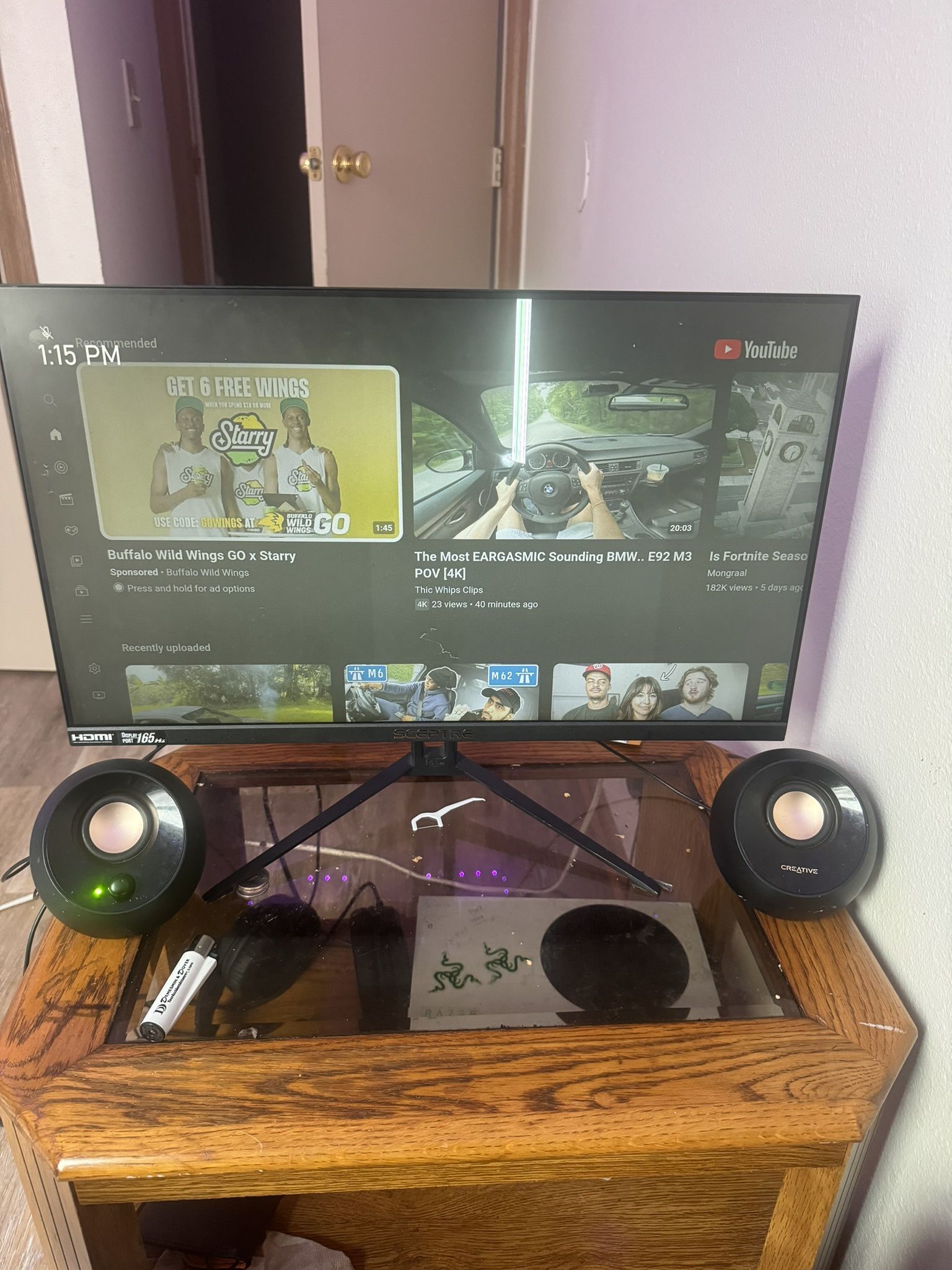 Sceptre 165 HZ monitor