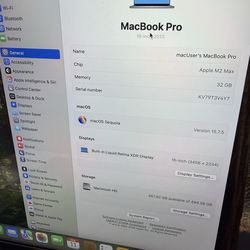MacBook Pro 16 M2 Max 32Gb 512Gb
