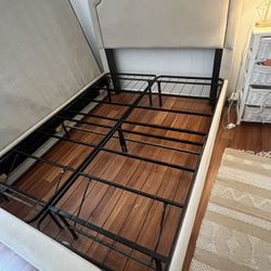 Queen Beige Bed Frame