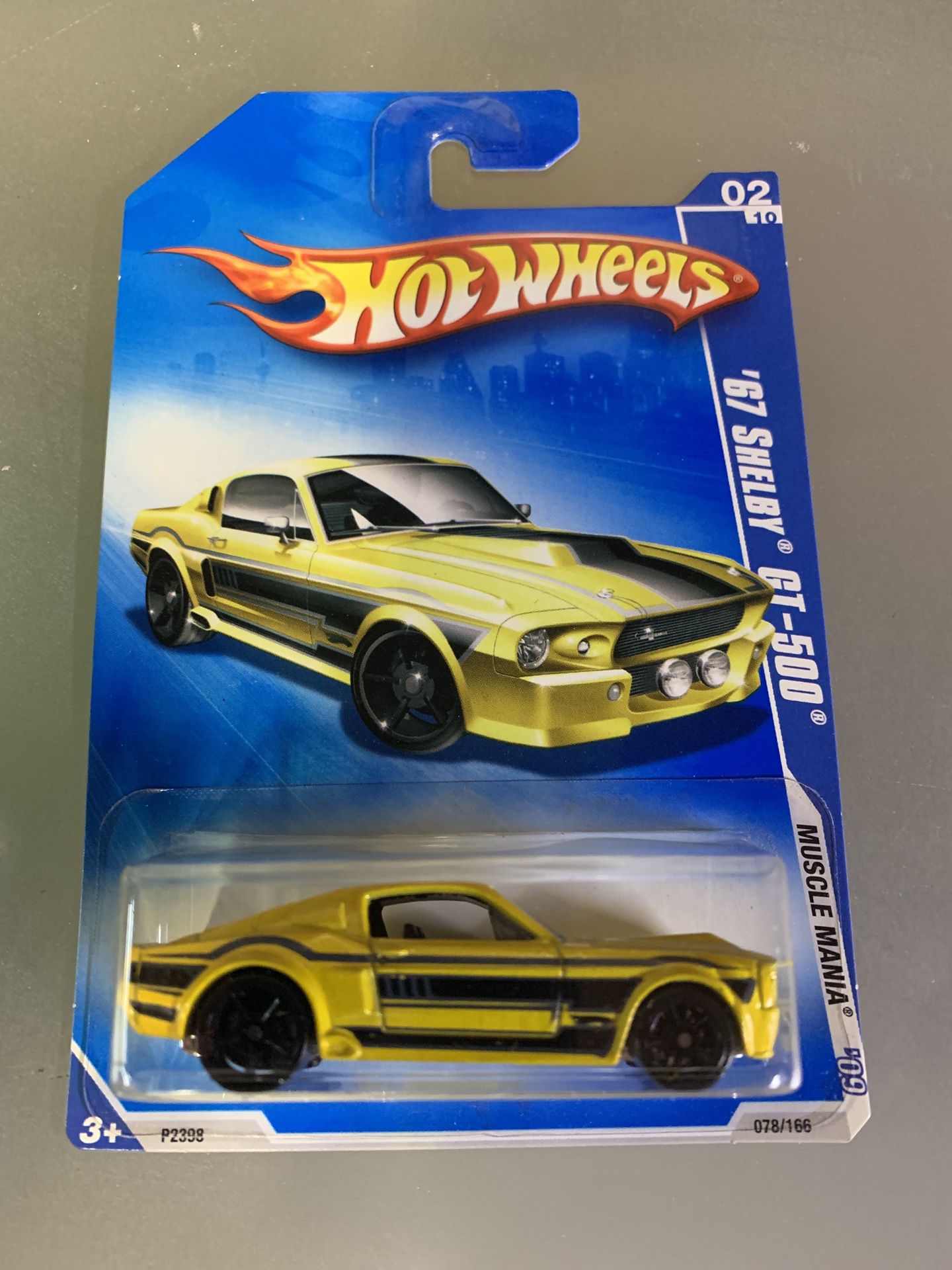 '67 Shelby GT-500 #78 * YELLOW * 2009 Hot Wheels *
