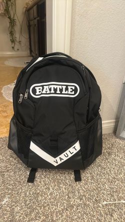 BRAND NEW BATTLE VAULT BACKPACK - BLACK / WHITE LOGO
